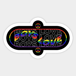 LGBT Boys Love quotes Sticker